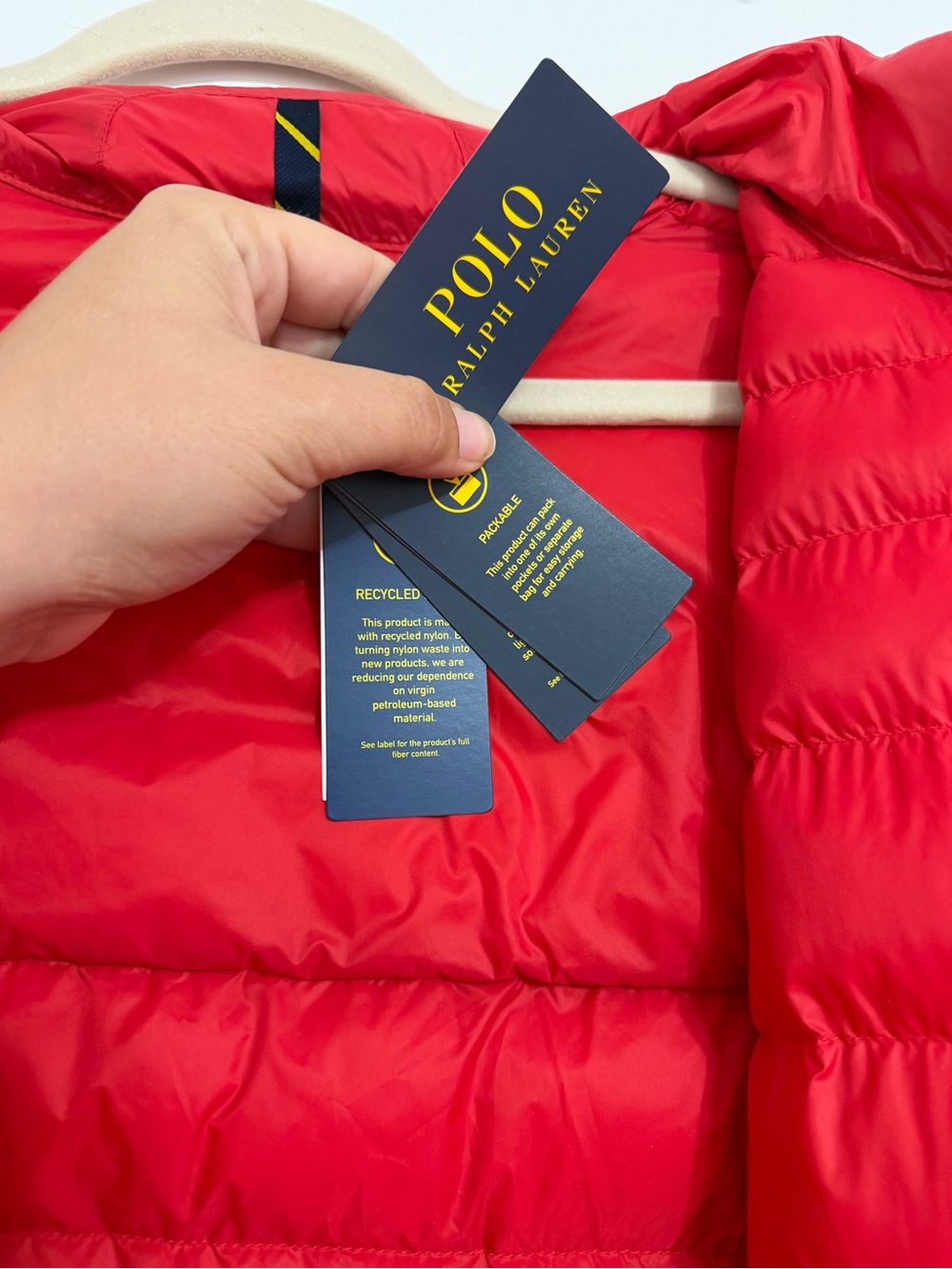 Polo by Ralph Lauren Red Quilted Puffer Vest - Picture 9 of 10